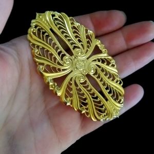 Large Vintage Christian Dior Decorative Clip Signed with Logo